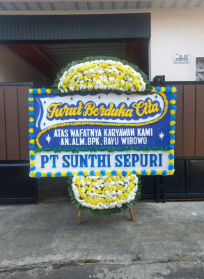 Papan Bunga Duka di Dringo